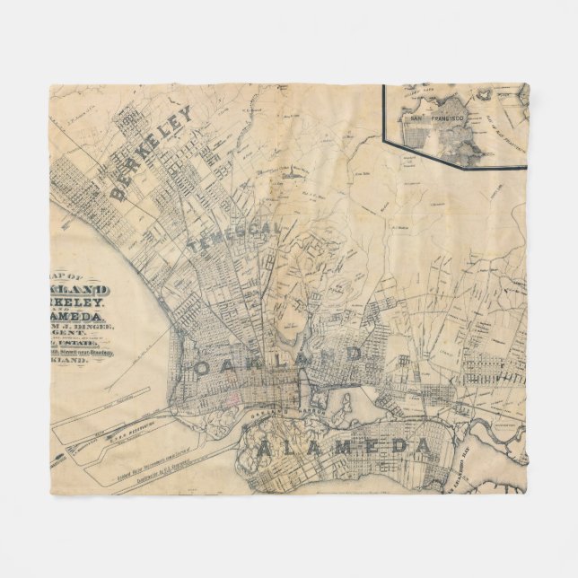 Couverture Polaire Oakland, Berkeley, Alameda (Devant (Horizontal))