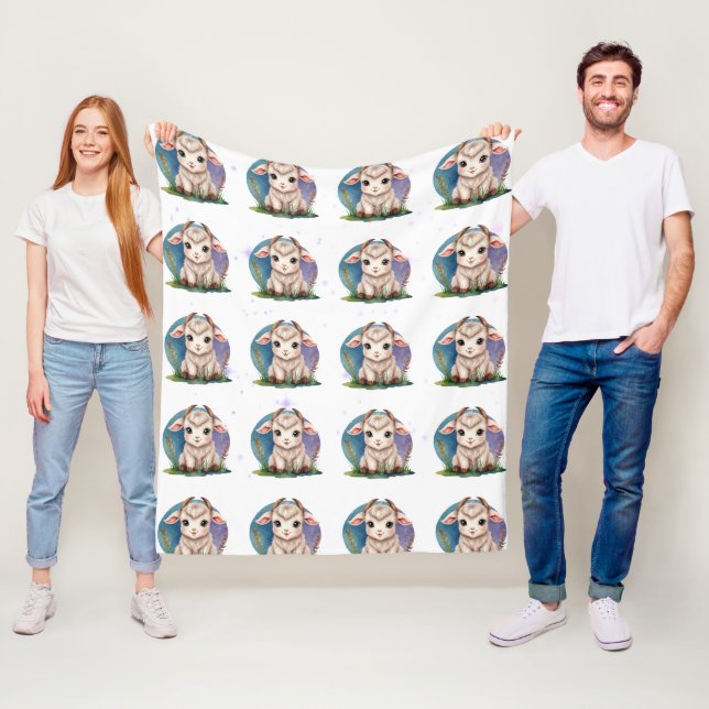 Couverture Polaire Objectif Baby Cute Kawaii Motif (En situation)