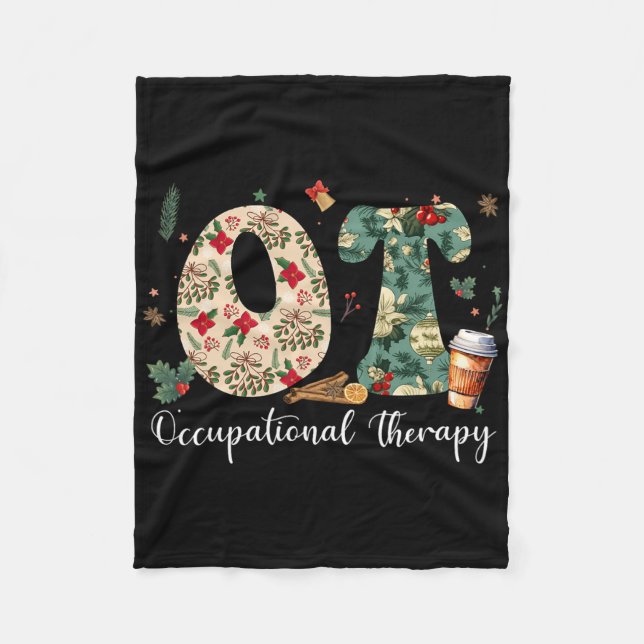 Couverture Polaire Occupational Therapy Therapist Christmas Ot Ota Me (Devant)