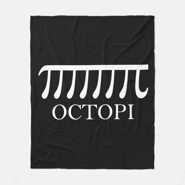Couverture Polaire Octopi - Funny Pi Octopus Math (Devant)