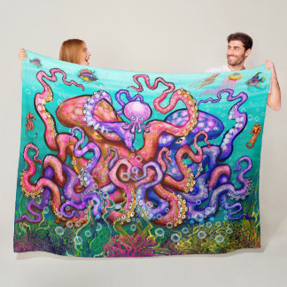 Couverture Polaire Octopi Parenti Blanche polaire