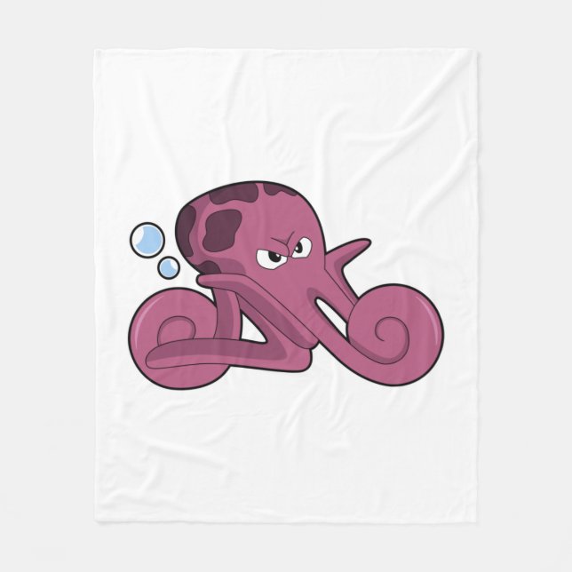 Couverture Polaire Octopus en moto (Devant)