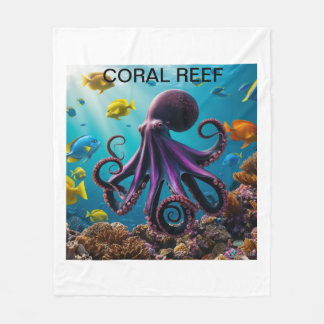 Couverture Polaire Octopus et Harmonie du récif corallien"