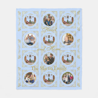 Couverture Polaire Ode au Casse-Noisette Bleu 6 Photo Plaid en Laine