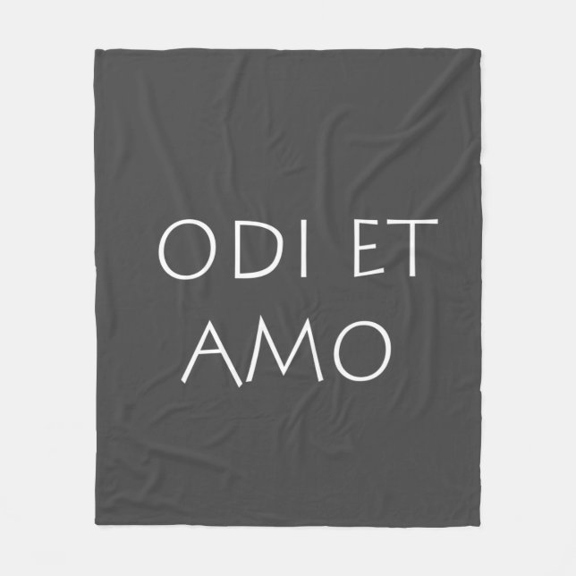 Couverture Polaire Odi et amo (Devant)