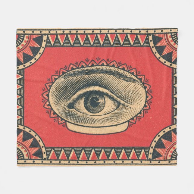 Couverture Polaire oeil de sagesse (Devant (Horizontal))