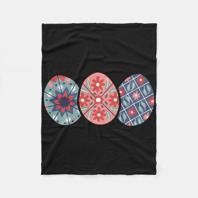 Couverture Polaire Œufs de Pâques Pysanky à manches longues  (Devant)