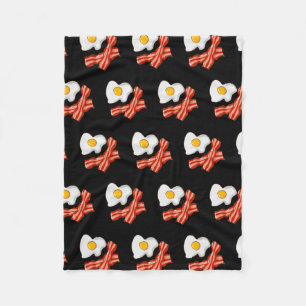 Couverture Polaire Œufs Frits Bacon Petit Déjeuner Amateurs Foodie Ju
