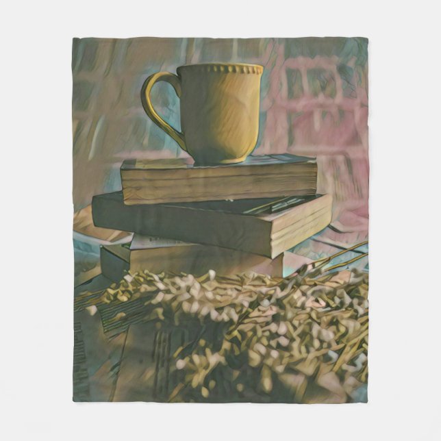 Couverture Polaire Œuvre d'art amateur de bibliothèque (Devant)