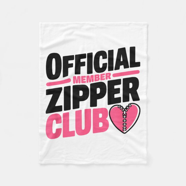 Couverture Polaire Official Member Zipper Club, Open Heart Byp Surger (Devant)