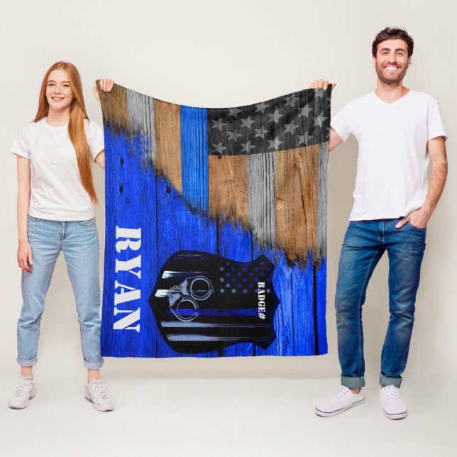 Couverture Polaire Officier de la ligne bleue mince (En situation)