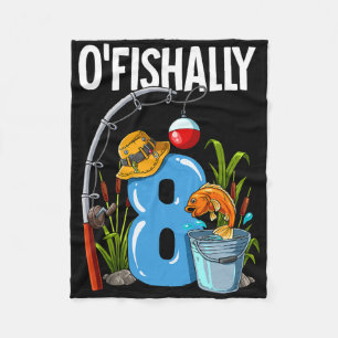 Couverture Polaire O'fishally 8 Ans 8ème Anniversaire Pêche 