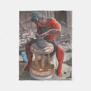 Couverture Polaire Ogre Fabrication de poterie japonaise Imaginaire c