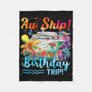 Couverture Polaire Oh Bateau C'est Un Voyage D'anniversaire 2025 Croi