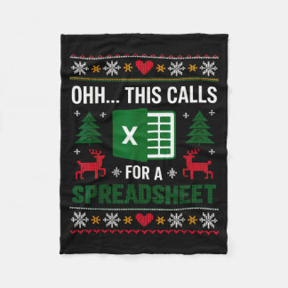 Couverture Polaire Oh ceci appelle une feuille de calcul de Noël _2