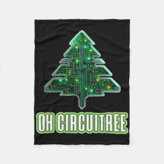 Couverture Polaire Oh Circuitree Christmas Electronics Circuit Board 