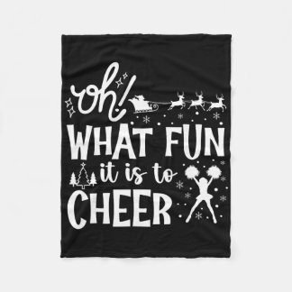 Couverture Polaire Oh Quelle Joie De Cheer Noël Drôle Cheerle