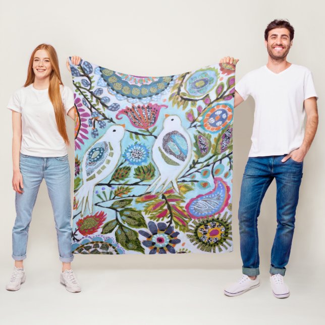 Couverture Polaire Oiseaux en papier I (En situation)