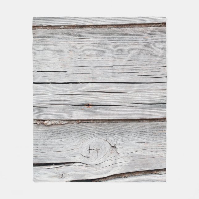 Couverture Polaire Old grey wooden plank wall textureabstract,backgro (Devant)