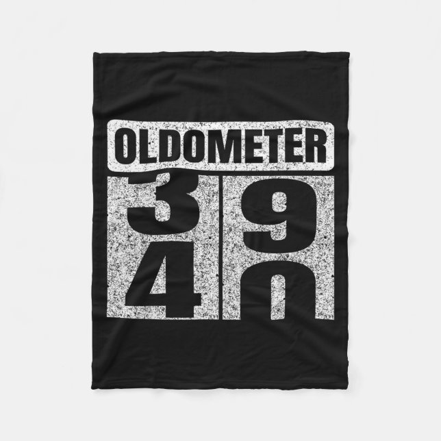 Couverture Polaire Oldometer &# -40 40th Birthday 40 Year Old Funny  (Devant)