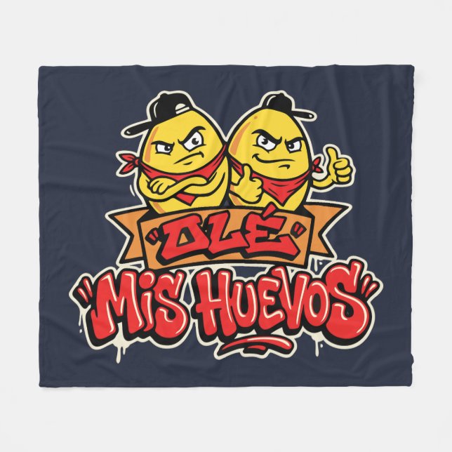 Couverture Polaire Ole mis huevos 2 (Devant (Horizontal))