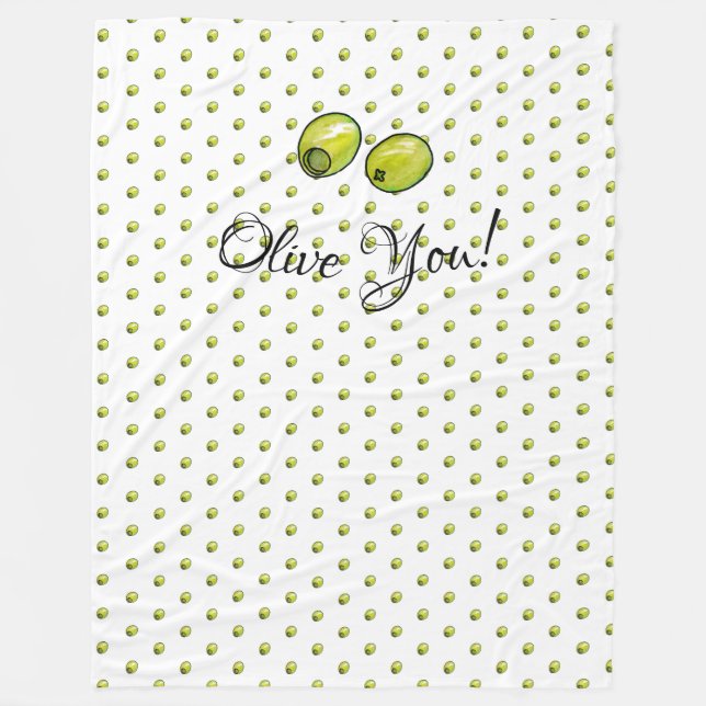 Couverture Polaire Olive (Devant)