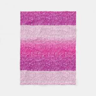 Couverture Polaire Ombre rose scintillant