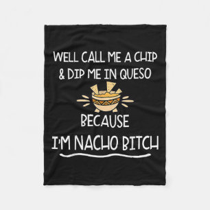Couverture Polaire On M'Appelle Chip Et On M'Enfonce À Queso Parce Qu