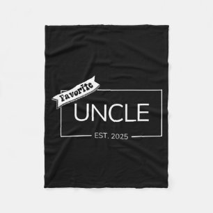 Couverture Polaire Oncle préféré Est 2025 Neveu Nièce Design de poche