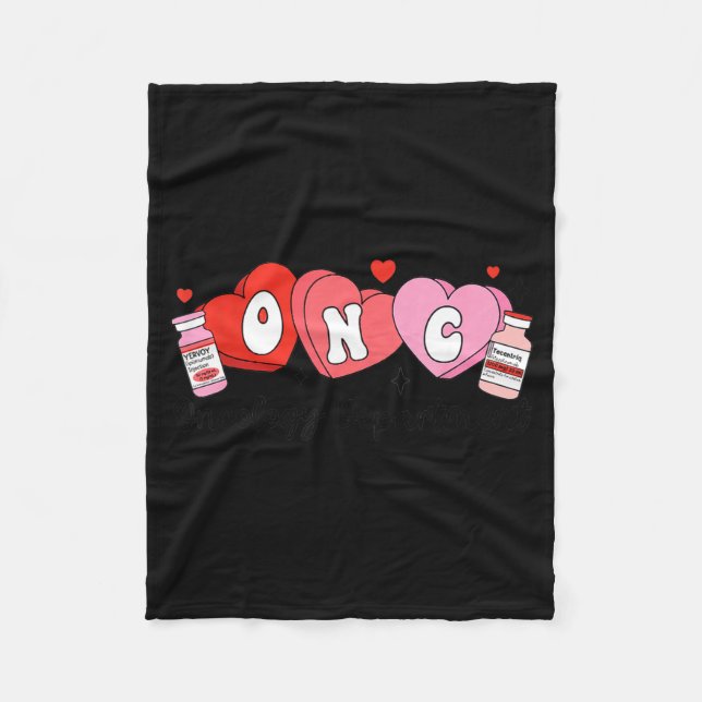 Couverture Polaire Oncology Nurse Fight Cancer Nurse Valentine Onc De (Devant)