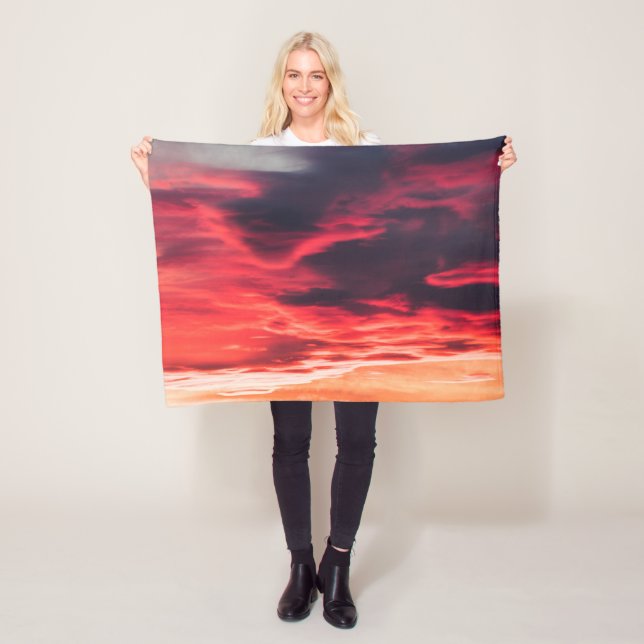 Couverture Polaire onde féline (En situation)