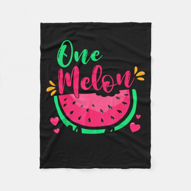 Couverture Polaire One In A Melon Dada Summer Birthday Party Matching (Devant)