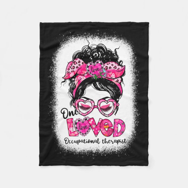 Couverture Polaire One Loved Occupational Therast Messy Bun Valenti  (Devant)