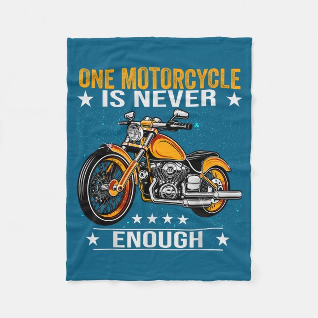 Couverture Polaire One Motorcycle Is Never Enough - Funny Biker Quote (Devant)