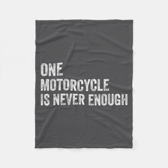 Couverture Polaire One Motorcycle Is Never Enough Funny Motorcycle Bi (Devant)