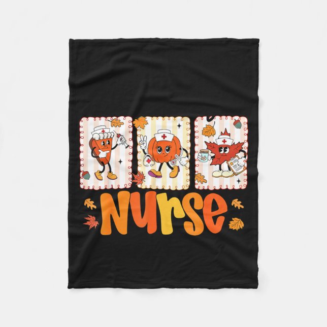 Couverture Polaire One Thankful Nurse Thanksgiving Turkey Day Nurse G (Devant)