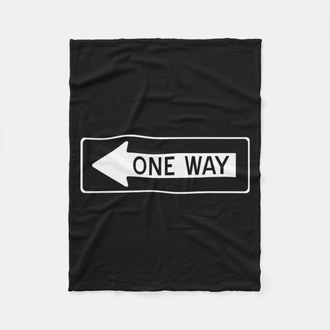 Couverture Polaire One Way Traffic Sign  (Devant)