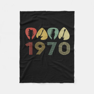Couverture Polaire Onglet de guitare guitariste 1970 Anniversaire gui