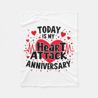 Couverture Polaire Open Heart Diseases Heart Attack Anniversary Surge