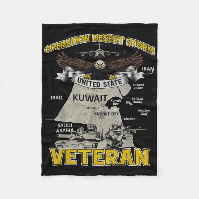 Couverture Polaire Opération Tempête du désert Ods Vétéran Irak Vinta (Devant)