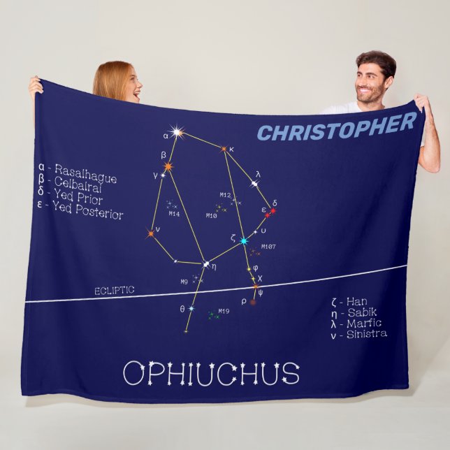 Couverture Polaire Ophiuchus de constellation zodiaque (En situation)