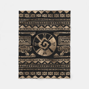 Couverture Polaire Or de Hunab Ku sur le noir