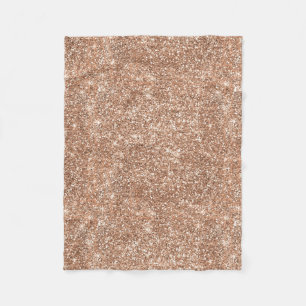 Couverture Polaire Or rose de parties scintillantes brillantes