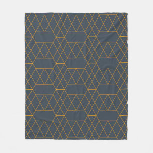 Couverture Polaire Or, simple, moderne, cool, lignes géométriques ten