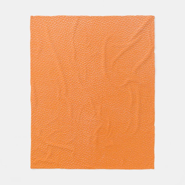 Couverture Polaire Orange leather pattern texture backgroundleather,t (Devant)