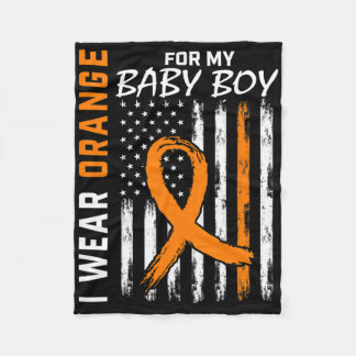 Couverture Polaire Orange Pour Mon Fils Par Boy Leukemia Sensibilisat