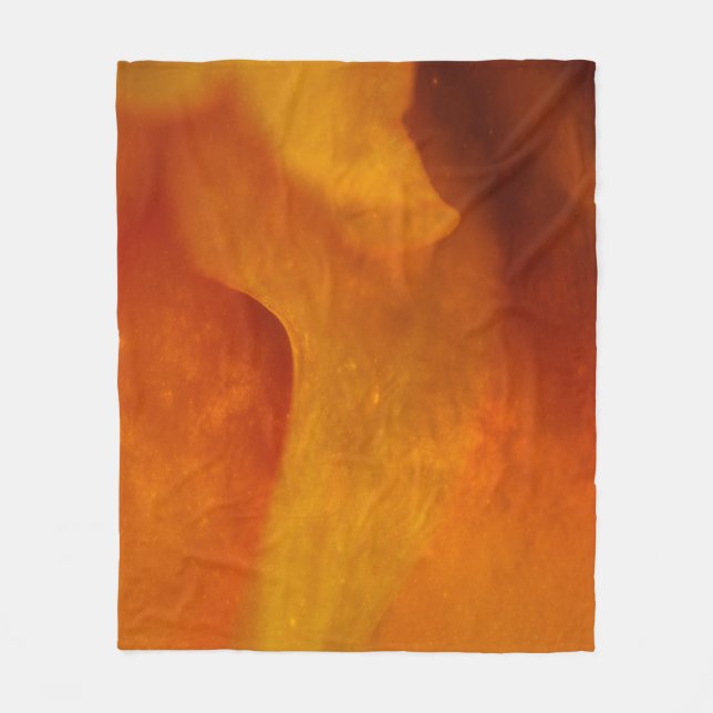 Couverture Polaire Orange rouille (Devant)