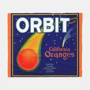 Couverture Polaire Orbite Orbite Oranges Crate étiquette
