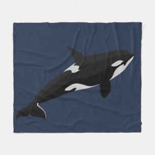 Couverture Polaire Orca Blanket Baleine Tueur Baleine Blanches en pol