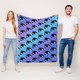Couverture Polaire Orca Killer Whale